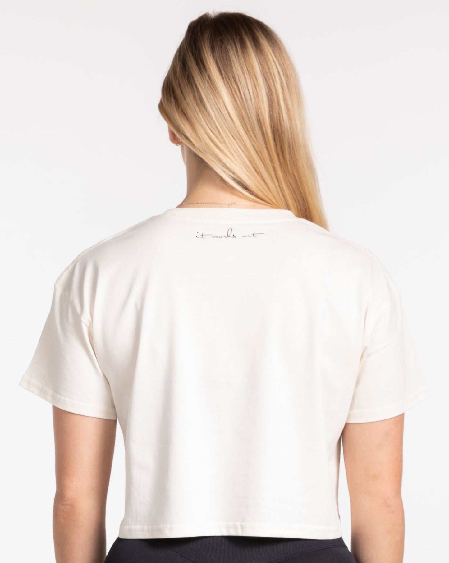 The Logo Crop Tee - Off White